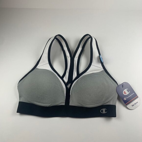 Champion Womens Activewear Curvy Medium-Impact Racerback Sports‎ Bra Size XS NWT - Picture 1 of 9